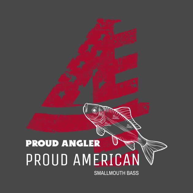 Proud Angler, Proud American: Smallmouth Bass 4th of July by lildoodleTees