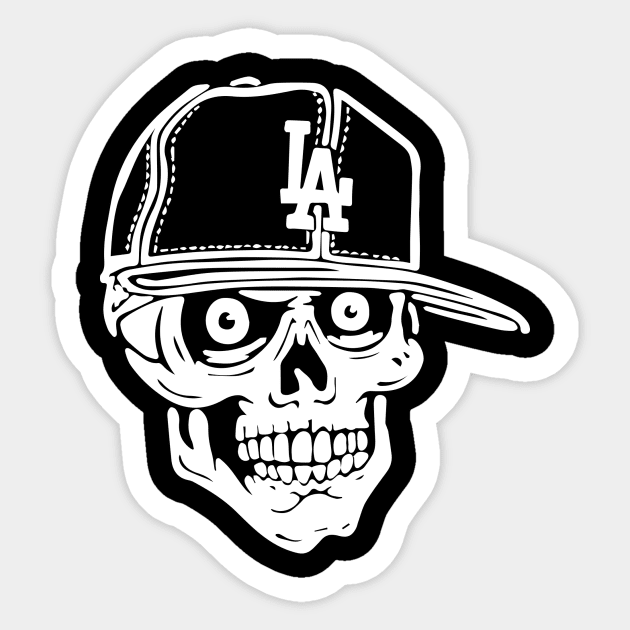 LA Skull - La Coka Nostra - Sticker