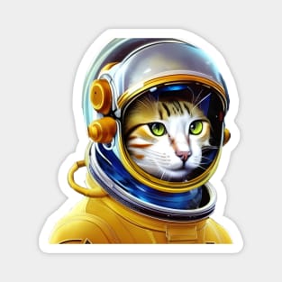 Space Traveller Cat Magnet