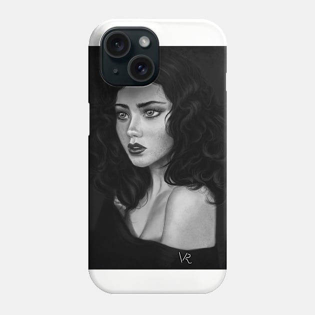 The girl with the mole Phone Case by ArtVelenaRevers