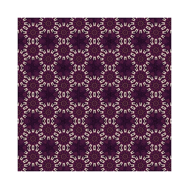 Holiday Christmas Burgundy Daisy Floral by Moon Art