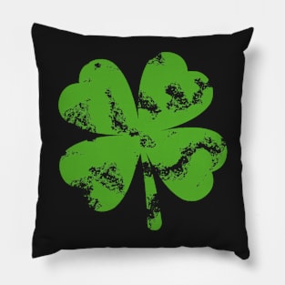 St. Patricks Day Four Leaf Clover Pillow