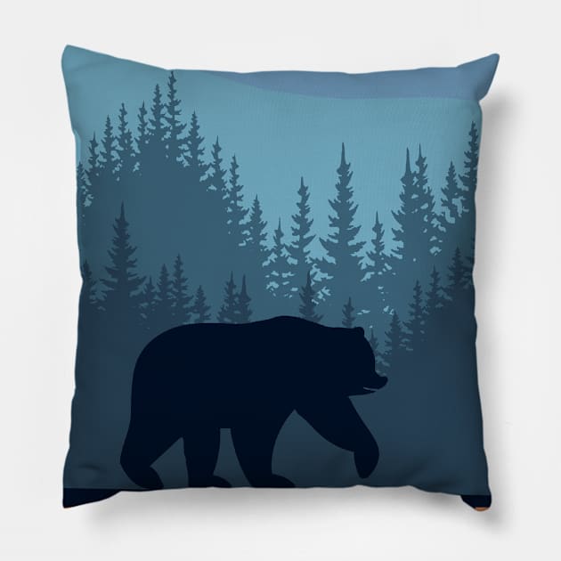 yellowstone national park Pillow by Tonibhardwaj