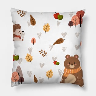 Animal Forest White Pillow