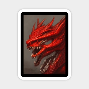 Uruloki Red Dragon Magnet