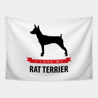 I Love My Rat Terrier Tapestry