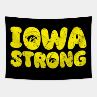 Iowa Strong // Retro Typography Design Tapestry