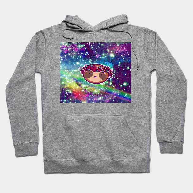 Flower Crown Sloth Face Rainbow Space Sloth Hoodie Teepublic Au