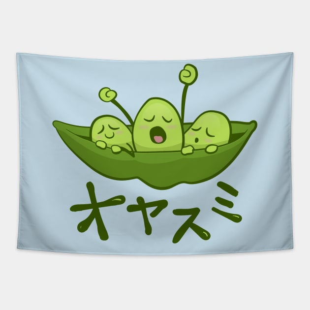 Kawaii Edamame Tapestry by Howchie