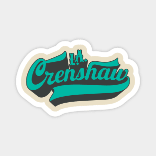 Los Angeles Crenshaw lettering - Crenshaw LA - L.A. Crenshaw Logo Magnet