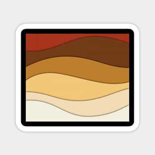 Summer waves | Retro Design Magnet