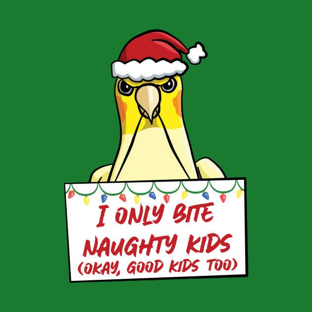 Only Bite Naughty Kids Lutino Cockatiel by punkburdarts