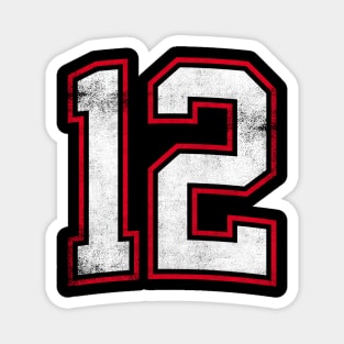 Number Twelve 12 Magnet