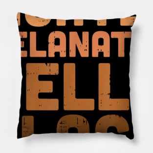 Lightly Melanated Hella Black Melanin African Pride Gift T shirt Pillow