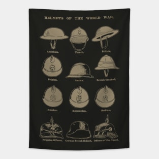 Helmets of the World War 1 Tapestry