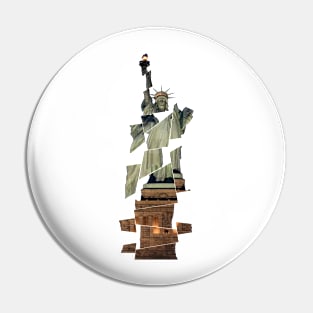 Deformed Statue of Liberty Pin