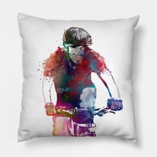 Cycling Bike sport art #cycling #sport Pillow