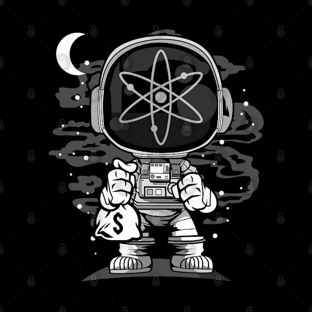 Astronaut Cosmos Crypto ATOM Coin To The Moon Token Cryptocurrency Wallet HODL Birthday Gift For Men Women Kids by Thingking About