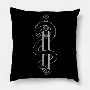 Sword and Snake (Tattoo) Pillow