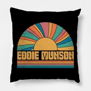 Graphic Munson Proud Name Distressed Birthday Retro Style Pillow