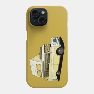 Bedford Campervan in yellow Phone Case