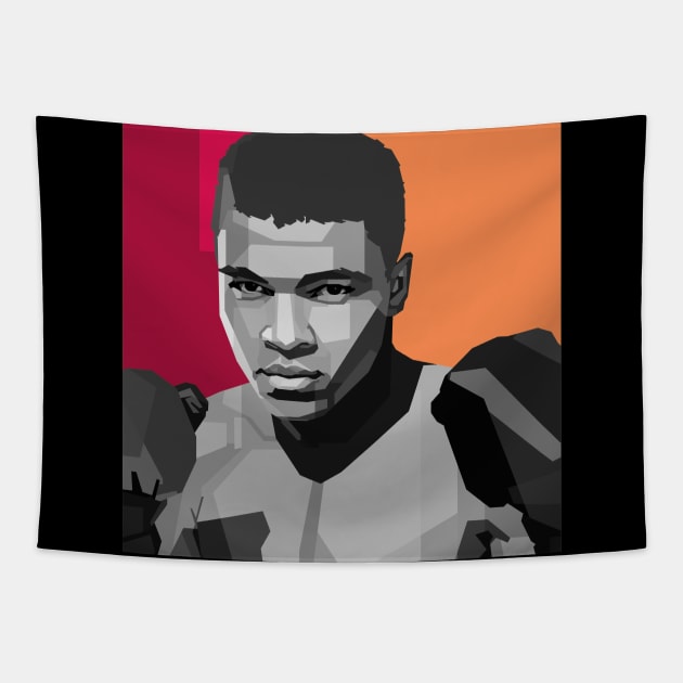 Muhammad Ali Tapestry by Creativedy Stuff