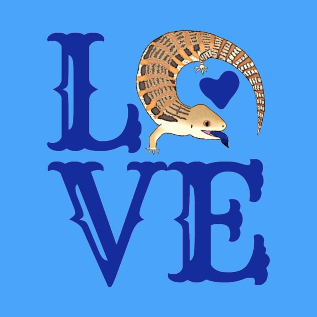 Love Blue Tongued Skink by ARTWORKandBEYOND