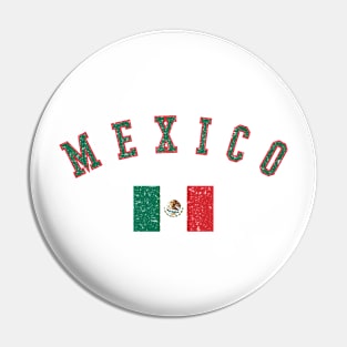 Mexico Country Heritage Flag Pin