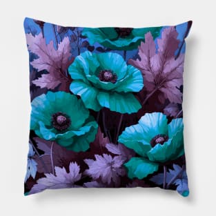 Poppy Flower Pillow