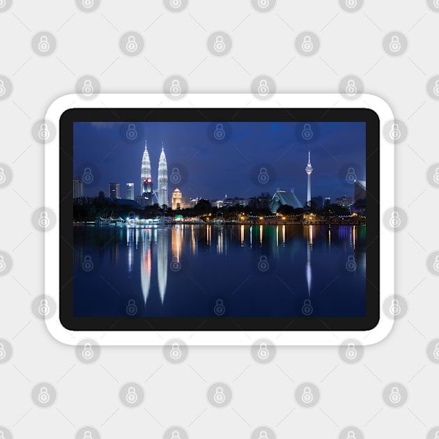 Kuala Lumpur - Skyline Magnet by Kat C.