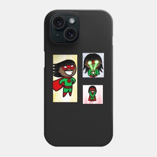 Christmas Superhero Sticker Pack Phone Case