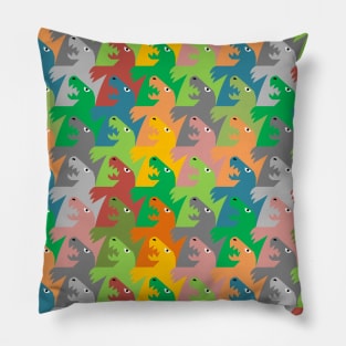 Dinosaur Tessellation Pillow