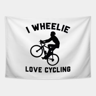 I Wheelie Love Cycling Tapestry