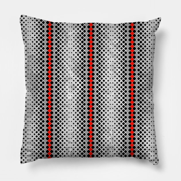 Snake Skin Red Pillow by SartorisArt1