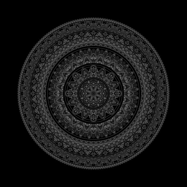 White Mandala by mjmillustration