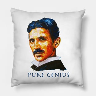 Nikola Tesla Tribute Pillow