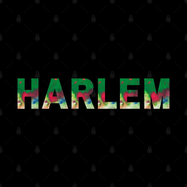 Harlem Texted Based | Colorful Abstract Paint Design by Harlems Gee