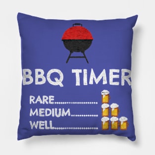 BBQ time rare medium well Pillow