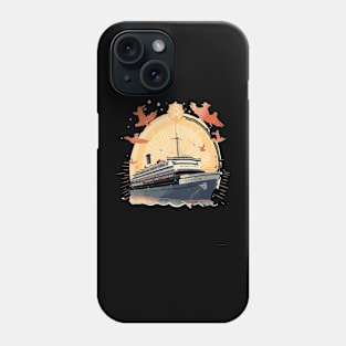 Retro Cruise Sailing Boat Cruise Vacation Phone Case