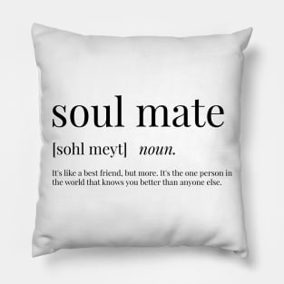 Soul Mate Definition Pillow