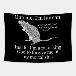 Inside, I'm a rat Tapestry