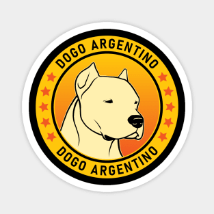 Dogo Argentino Dog Portrait Magnet