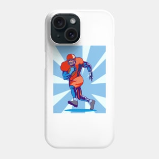 Full Back Rushing Ball Retro Phone Case