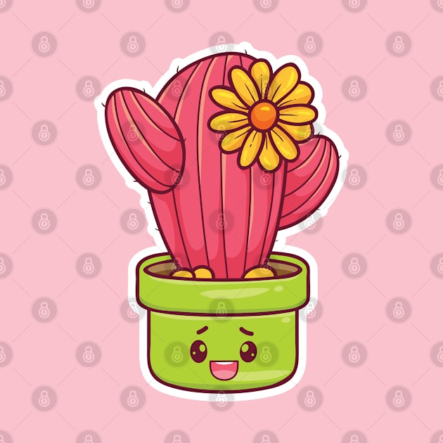 Kawaii Cactus by OM Des