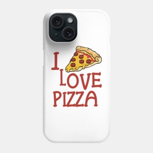 i love pizza Phone Case