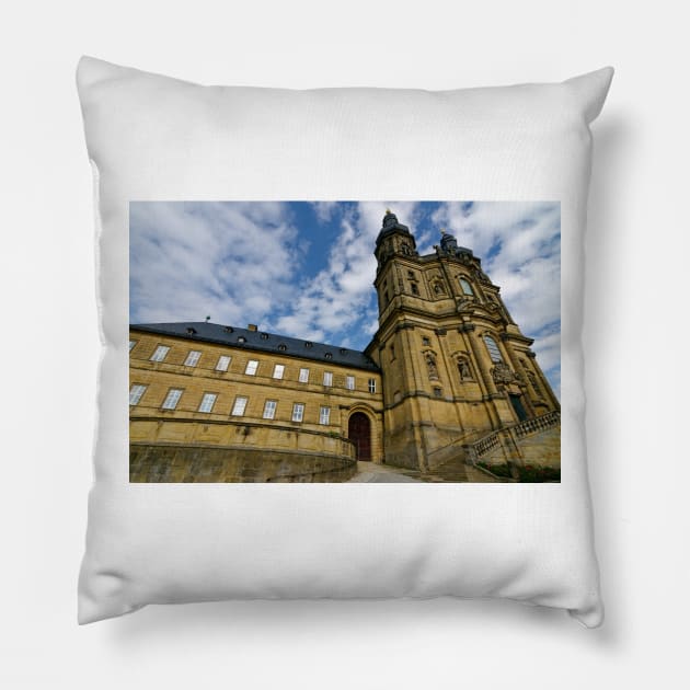 Banz Abbey near Bad Staffelstein in Upper Franconia Pillow by Offiinhoki