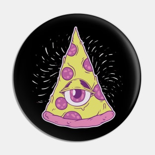 Illuminati pizza Pin