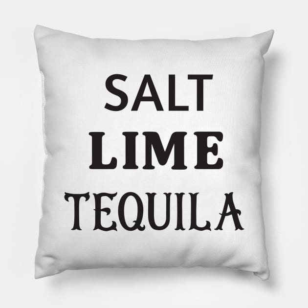 Salt lime tequila Pillow by Blister