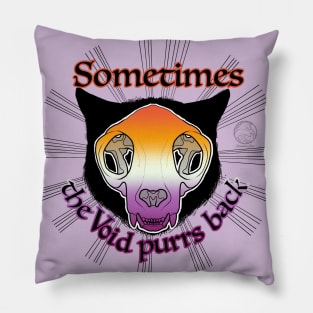 The void purrs back Pillow