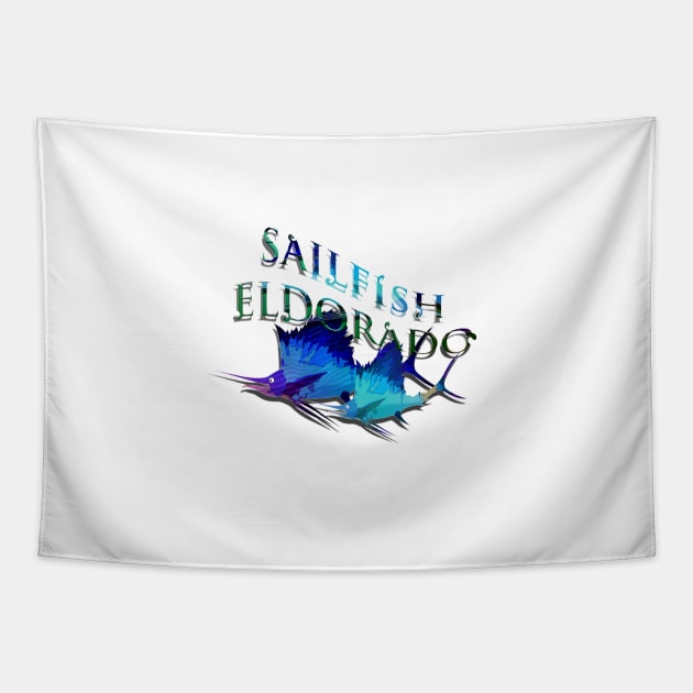 Sailfish Eldorado Tapestry by MikaelJenei